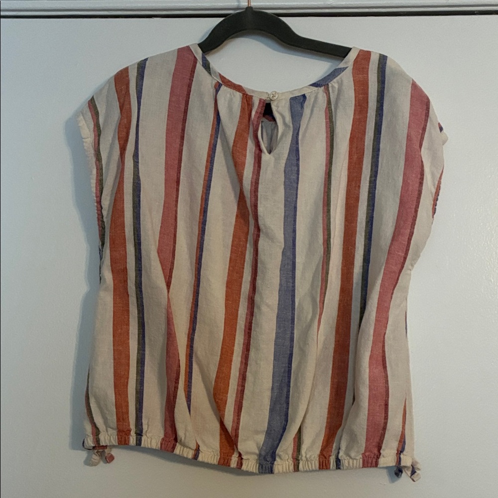 Carter's Girls Multicolor Striped Blouse - Picture 3 of 4